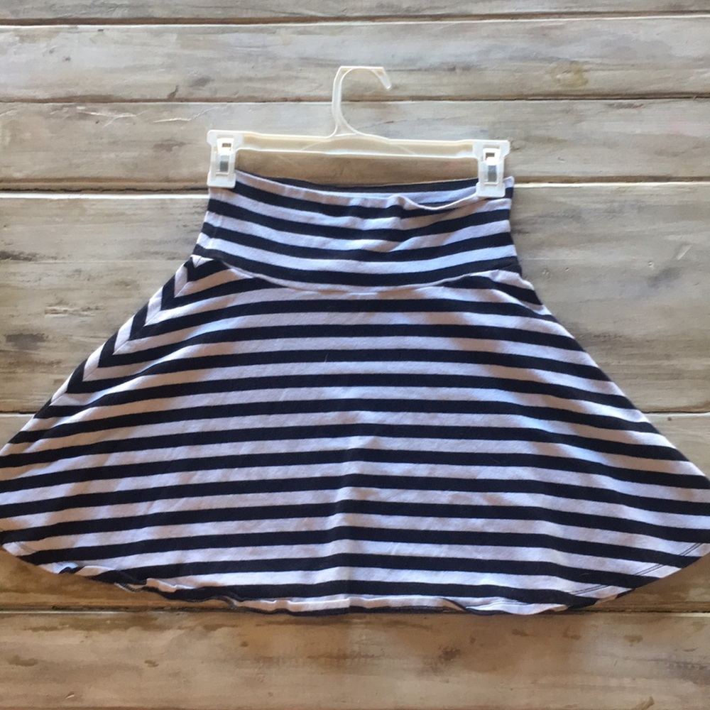 Black and white stripped mini